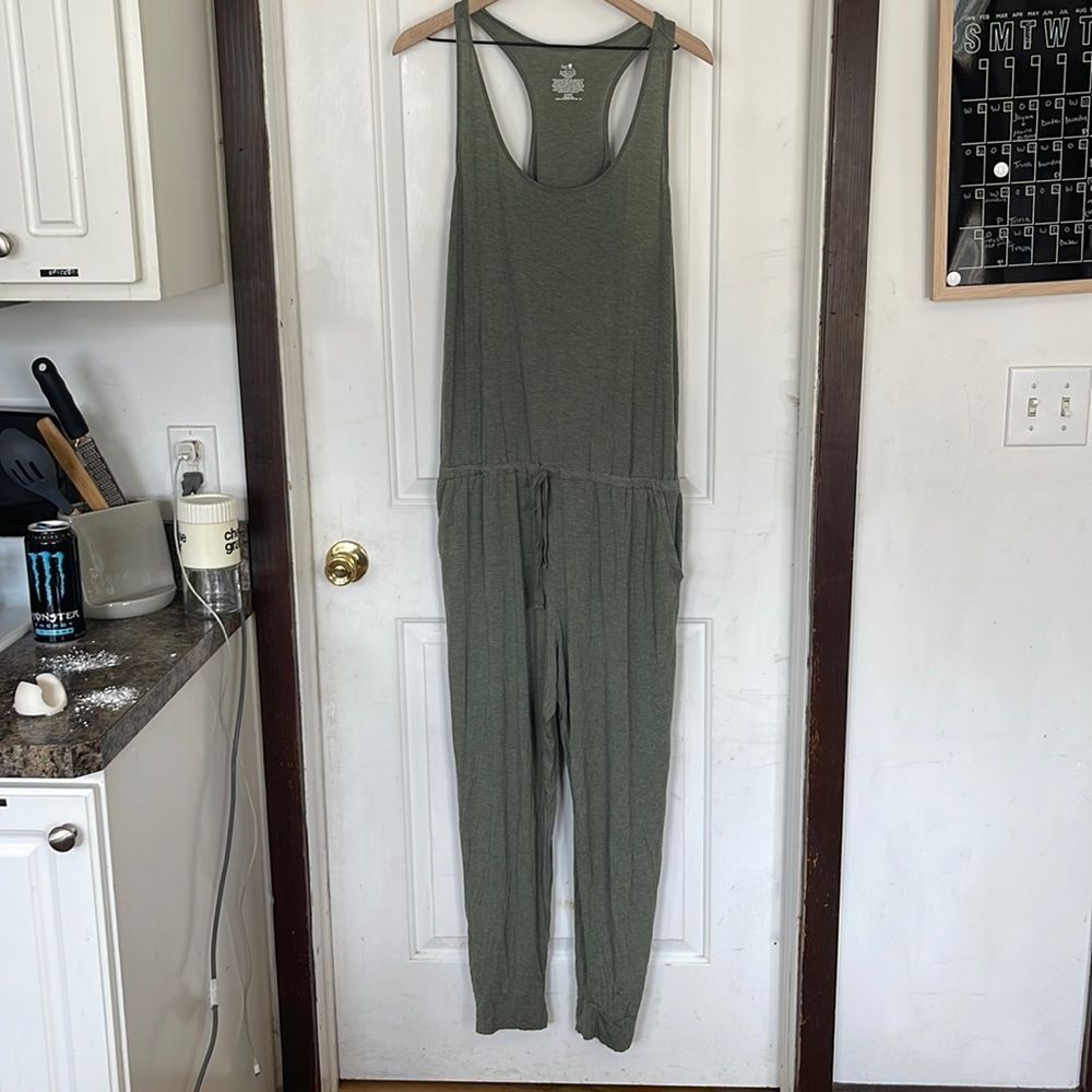 Green soft jumpsuit